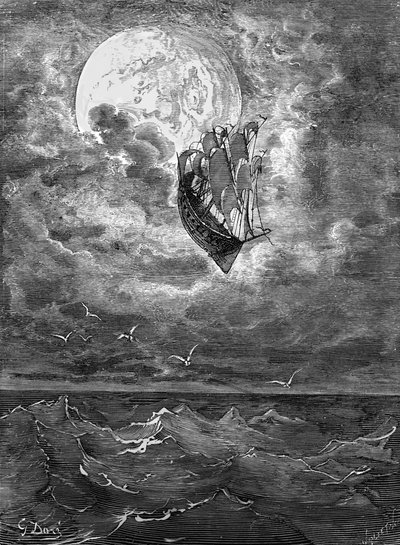Münchausen báró: Utazás a Holdra, Doré. alkotó: Gustave Dore
