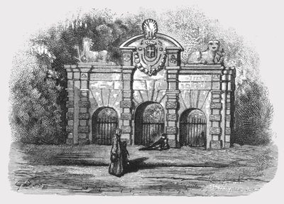 "Buckingham Gate", 1872. alkotó: Gustave Dore