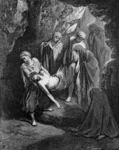 Jézus temetése alkotó: Gustave Dore