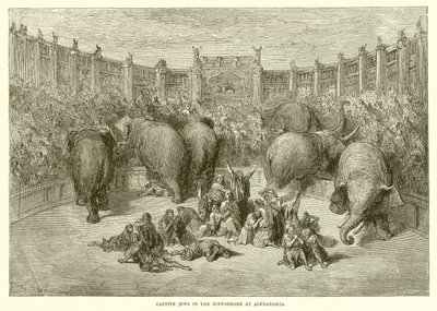 Fogságban lévő zsidók az alexandriai Hippodromban alkotó: Gustave Dore