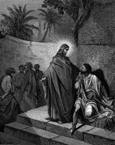 Krisztus meggyógyítja a bénult embert, 1866 alkotó: Gustave Dore