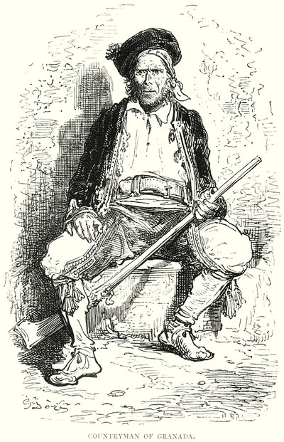 Granadai földműves (metszet) alkotó: Gustave Dore