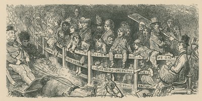 Tömegek nézik a kocsiversenyeket alkotó: Gustave Dore