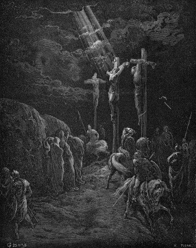 Jézus keresztre feszítése alkotó: Gustave Dore