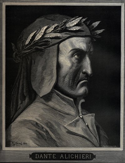 Dante Alighieri 1265-1321, 1860 alkotó: Gustave Dore