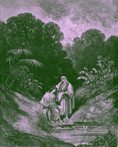 David és Jonathan, Gustave Doré- Biblia alkotó: Gustave Dore