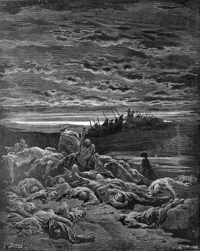 Jerubbaal fiainak halála – Biblia alkotó: Gustave Dore