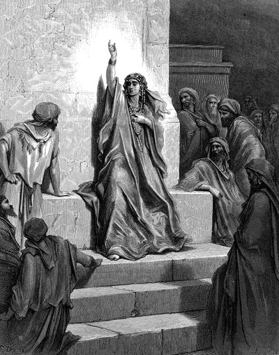 Deborah, héber prófétanő és bíró, 1866 alkotó: Gustave Dore