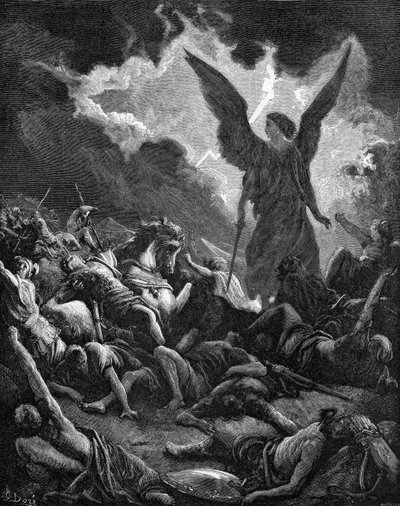 Szanherib házigazdájának megsemmisítése alkotó: Gustave Dore