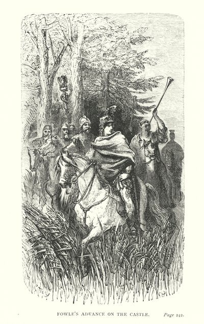 Fowle előrenyomulása a várnál (metszet) alkotó: Gustave Dore