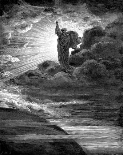 A fényt teremtő Isten, 1866 alkotó: Gustave Dore