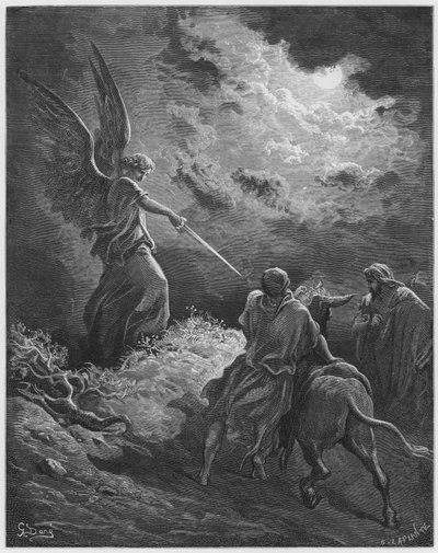 Gustave Dore Biblia: Az angyal megjelenése Bálámnak alkotó: Gustave Dore