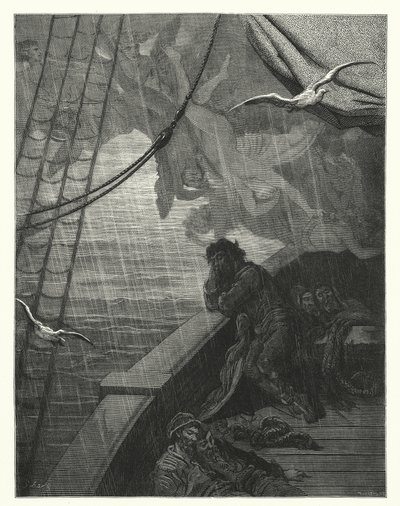Gustave Dore illusztrációja Coleridge Rime of the Ancient Mariner című művéhez (metszet) alkotó: Gustave Dore