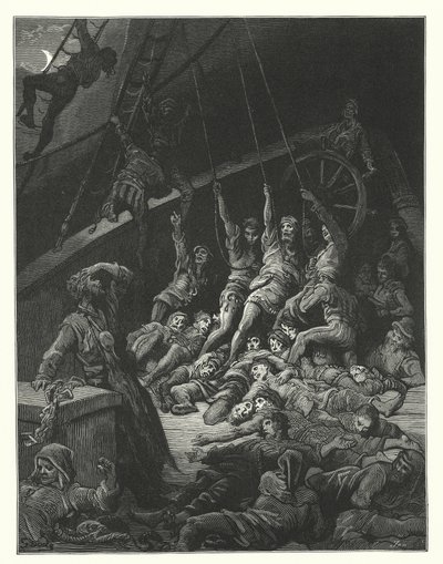 Gustave Dore illusztrációja Coleridge Rime of the Ancient Mariner című művéhez (metszet) alkotó: Gustave Dore