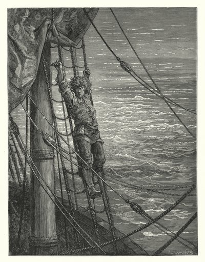 Gustave Dore illusztrációja Coleridge Rime of the Ancient Mariner című művéhez (metszet) alkotó: Gustave Dore