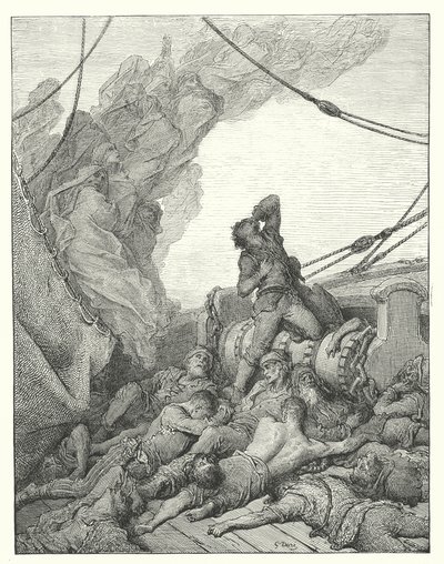 Gustave Dore illusztrációja Coleridge Rime of the Ancient Mariner című művéhez (metszet) alkotó: Gustave Dore