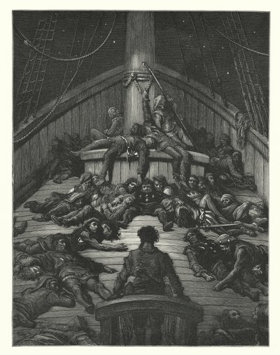 Gustave Dore illusztrációja Coleridge Rime of the Ancient Mariner című művéhez (metszet) alkotó: Gustave Dore