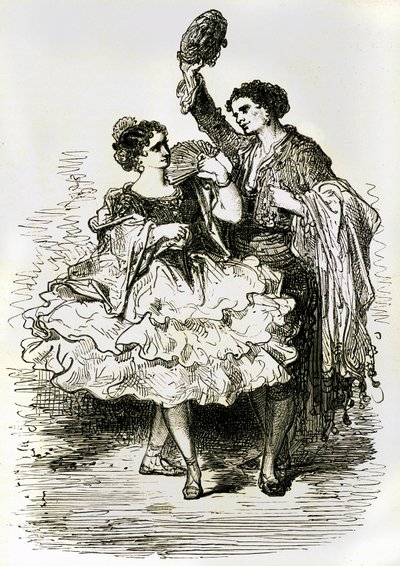 Illusztráció a Charles Davillier által 1866-ban kiadott 