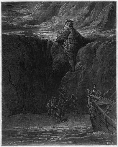 Illusztráció: Gustave Dore (1832-1883) Francois Rabelais (1483-1553) „” Pantagruel” című művéhez. 1870-es évek. alkotó: Gustave Dore