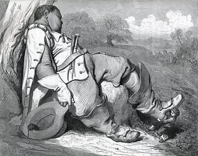 Illusztráció a „Le petit poucet”-hez, amelyet 1697-ben írt Charles Perrault (1628-1703) alkotó: Gustave Dore