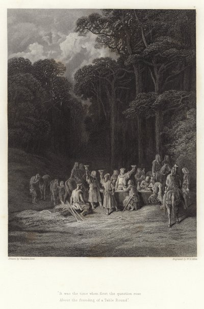 Alfred Tennyson illusztrációja Vivien számára alkotó: Gustave Dore