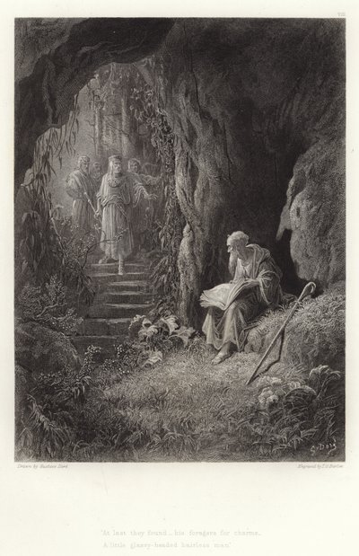 Alfred Tennyson illusztrációja Vivien számára alkotó: Gustave Dore