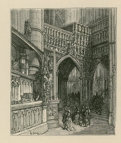 A Westminster Abbey belseje alkotó: Gustave Dore