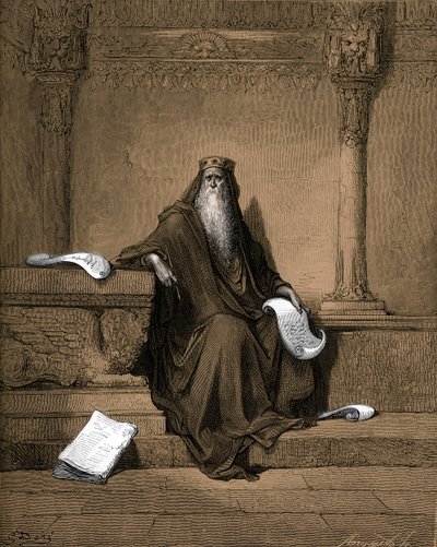 Salamon király – Biblia alkotó: Gustave Dore