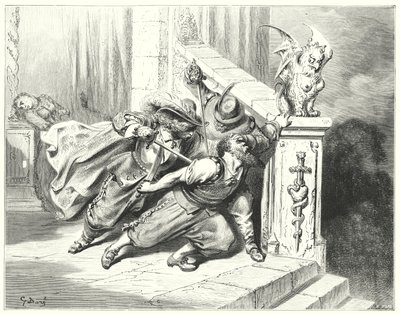 A kékszakáll; Kékszakáll (metszet) alkotó: Gustave Dore