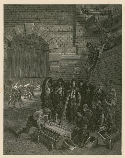 Lambeth Gas Works, London alkotó: Gustave Dore