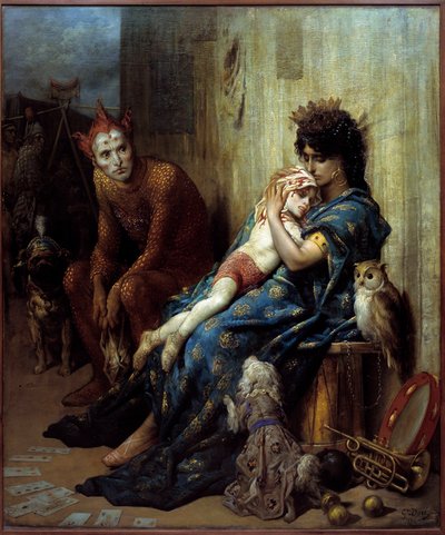 Gustave Dore (1832-1883) Les Saltimbanks festménye alkotó: Gustave Dore
