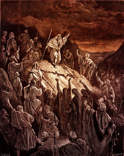 Mattathias felhívás a zsidó menekültekhez, Doré - Biblia alkotó: Gustave Dore