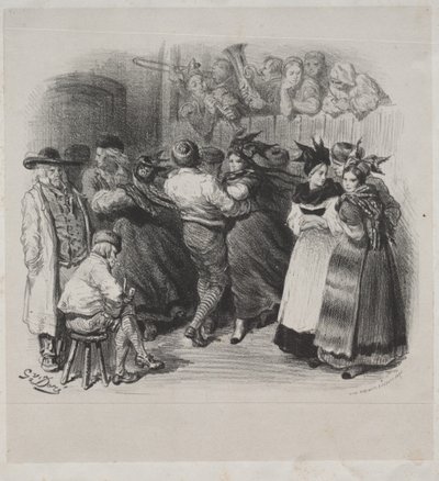 Ernest Doré zenei művei: Elzászi szuvenír, Elzászi tánc - Címlap alkotó: Gustave Dore
