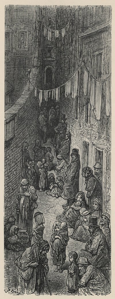 Orange Court, Drury Lane alkotó: Gustave Dore