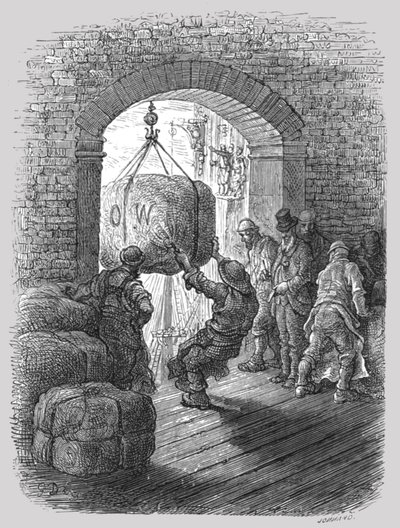 „Porters at Work”, 1872. alkotó: Gustave Dore