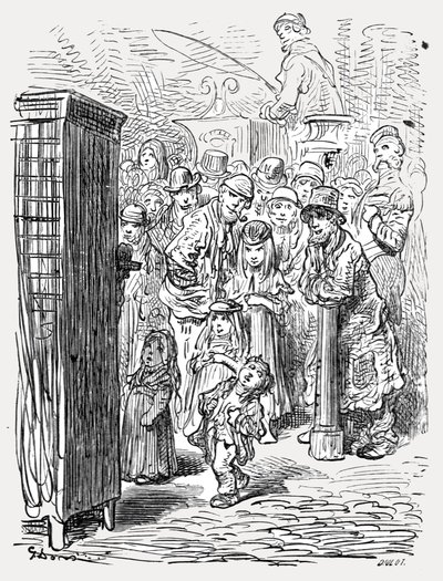 "Punch és Judy", 1872. alkotó: Gustave Dore