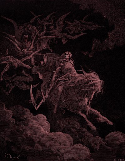 Revelation: Vision of Death, Gustave Doré. - Biblia alkotó: Gustave Dore