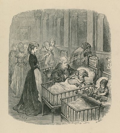 Jelenet egy londoni kórházból alkotó: Gustave Dore