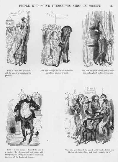 Humoros és groteszk vázlatok – Gustave Dore (metszet) alkotó: Gustave Dore