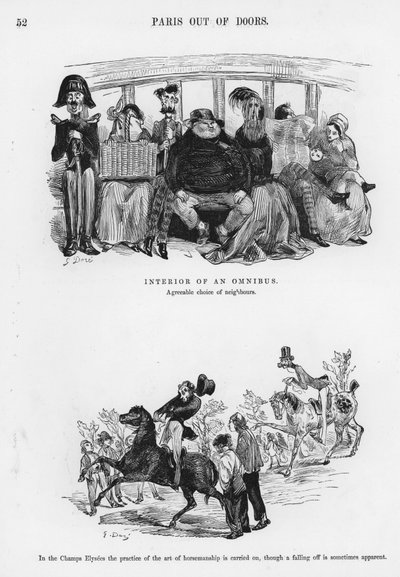 Humoros és groteszk vázlatok – Gustave Dore (metszet) alkotó: Gustave Dore