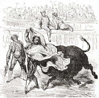 Spanyolország. Gustave Dore 1885-ben megjelent Élet és emlékek című kötetéből. alkotó: Gustave Dore