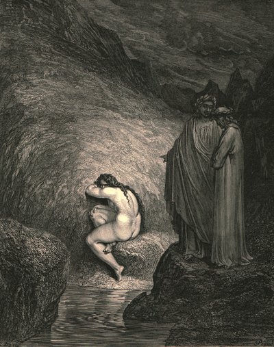 Ez a nyomorult Myrrha ősi lelke, 1890. alkotó: Gustave Dore