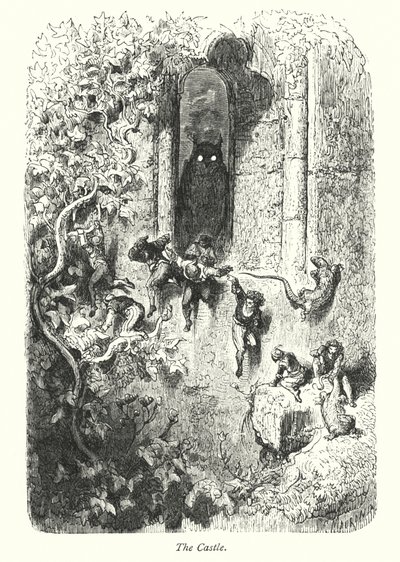 A kastély (metszet) alkotó: Gustave Dore