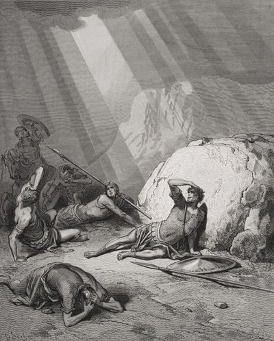 Szent Pál megtérése, ApCsel 9:1-6, illusztráció Dore 