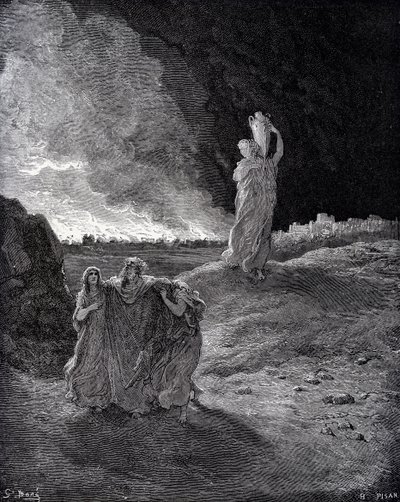 Szodoma pusztulása alkotó: Gustave Dore