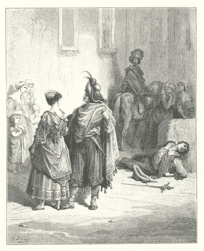 La Fontaine meséi: Fontaine: A két szárnyas (metszet) alkotó: Gustave Dore