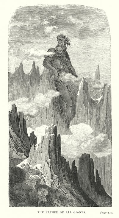 Minden óriások atyja (metszet) alkotó: Gustave Dore
