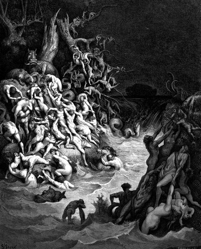 Az özönvíz, 1866 alkotó: Gustave Dore
