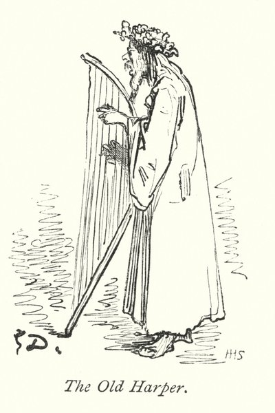 Az öreg Harper (metszet) alkotó: Gustave Dore