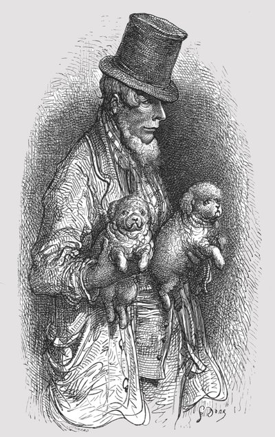 "The West End Dog Fancier", 1872. alkotó: Gustave Dore
